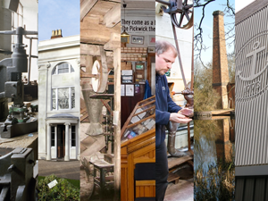 image clips from members concerned with industrial history